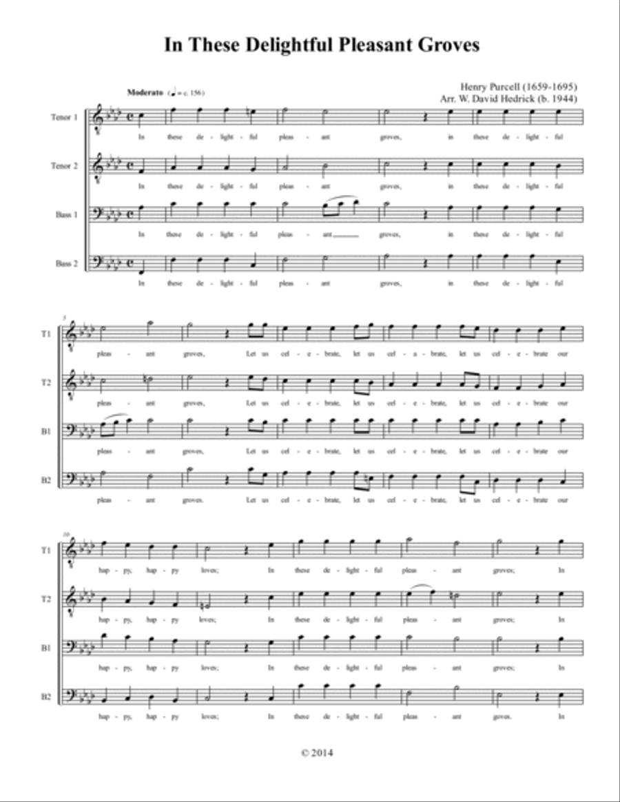 Five Classics for Male Ensemble 2-Part scores gallery preview page 2