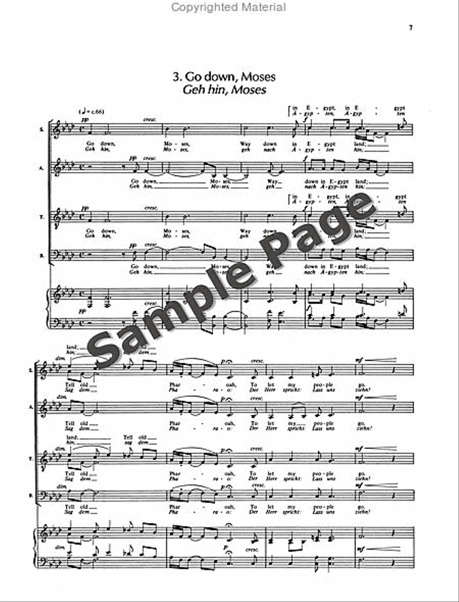 5 Negro Spirituals 5 Negro Spirituals SSAATTBB scores gallery preview page 10