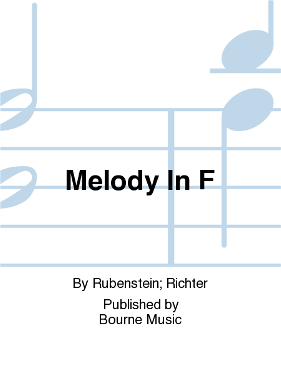 Melody In F Piano Solo scores gallery preview page 1