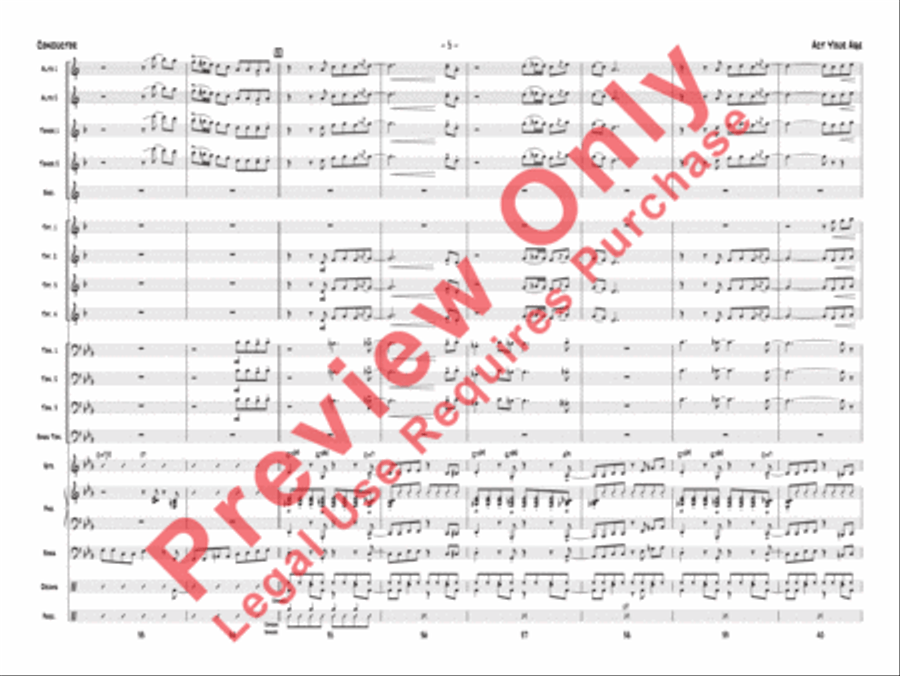 Act Your Age Jazz Ensemble scores gallery preview page 8