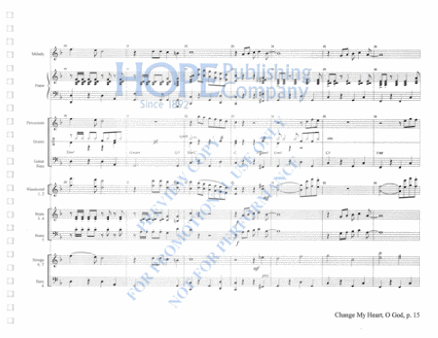 Praise Him with Instruments Orchestra scores gallery preview page 19