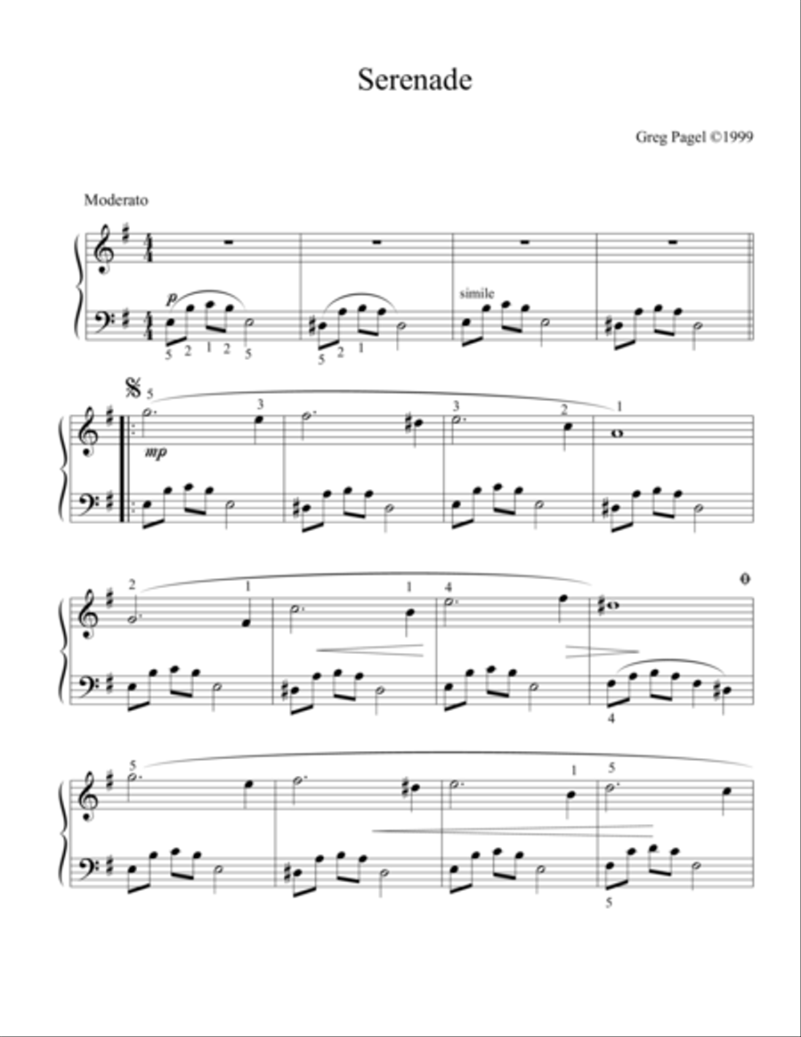 Serenade Piano Method scores gallery preview page 1