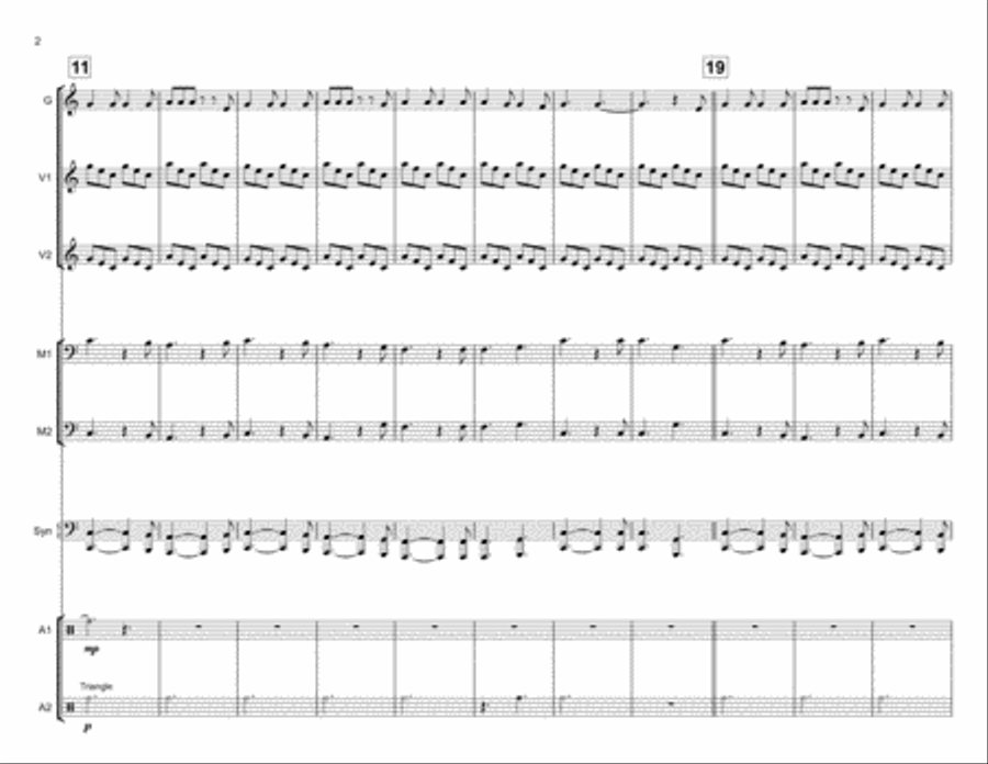 Hallelujah Percussion Ensemble scores gallery preview page 3