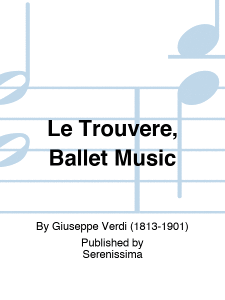 Le Trouvere, Ballet Music Orchestra scores gallery preview page 1