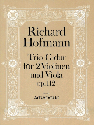 Book cover for Trio G major Op. 112