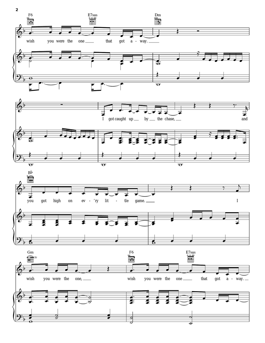 The One That Got Away Acoustic Guitar scores gallery preview page 2