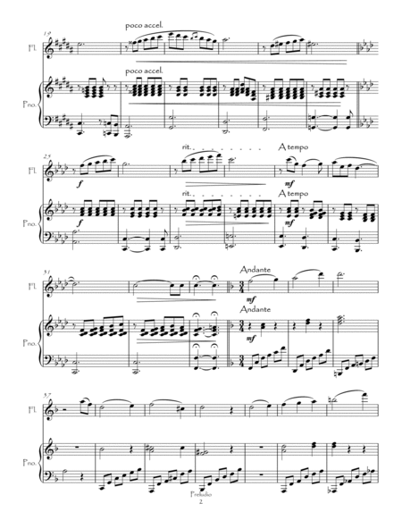 Preludio from Petite Suite for Flute and Piano image number null