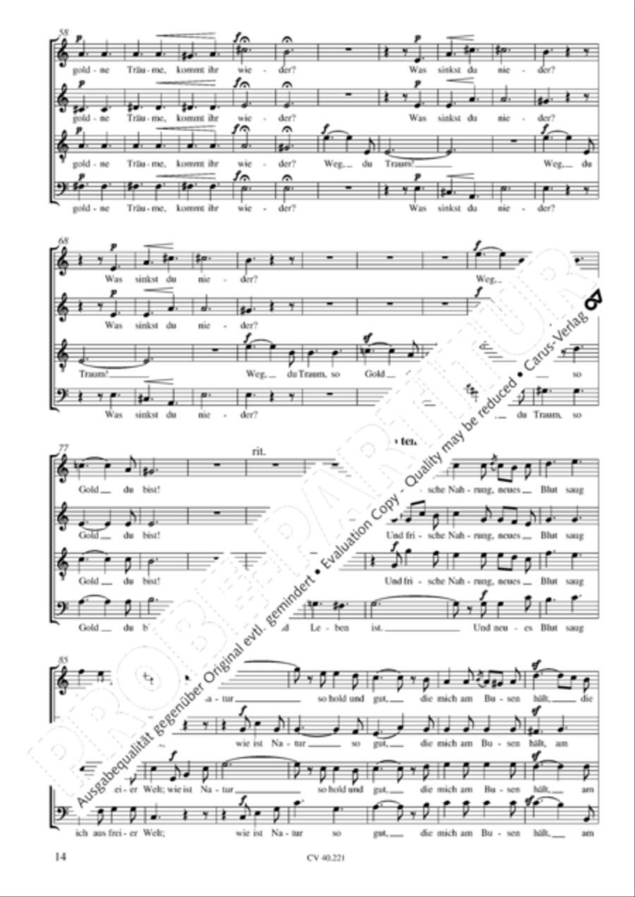 Im Freien zu singen (Heft 1) Choir scores gallery preview page 15