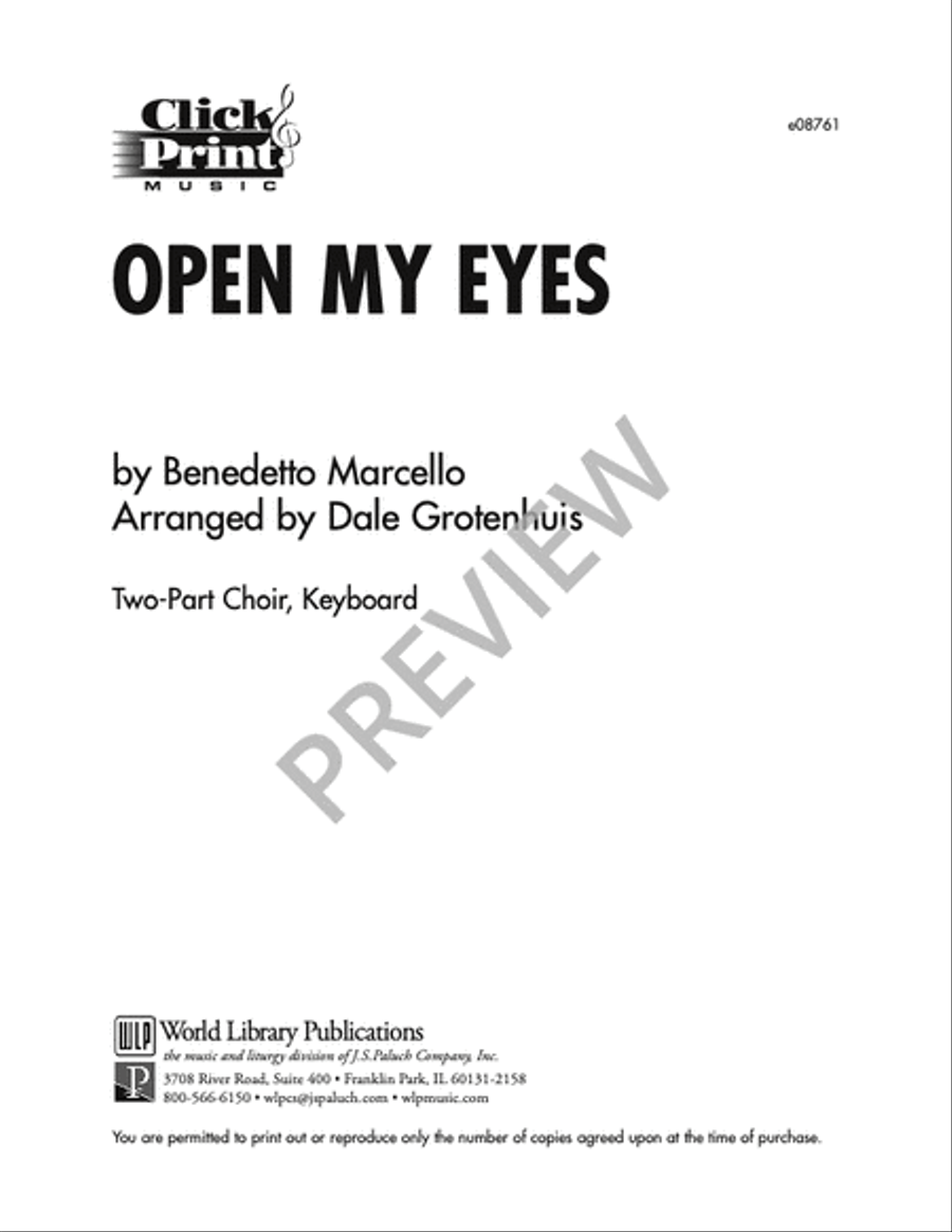 Open My Eyes 2-Part scores gallery preview page 7