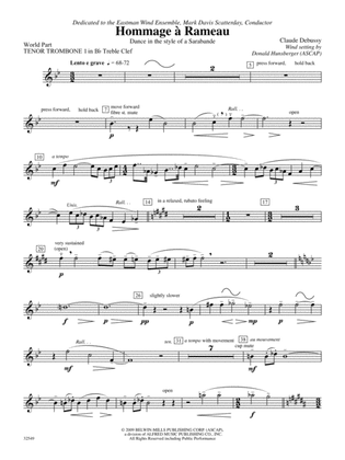 Hommage à Rameau: (wp) 1st B-flat Trombone T.C.