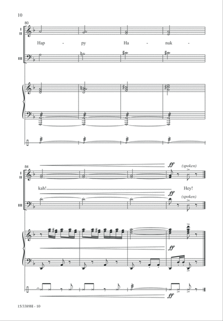 Hanukkah, Season of Joy! 3-Part scores gallery preview page 10
