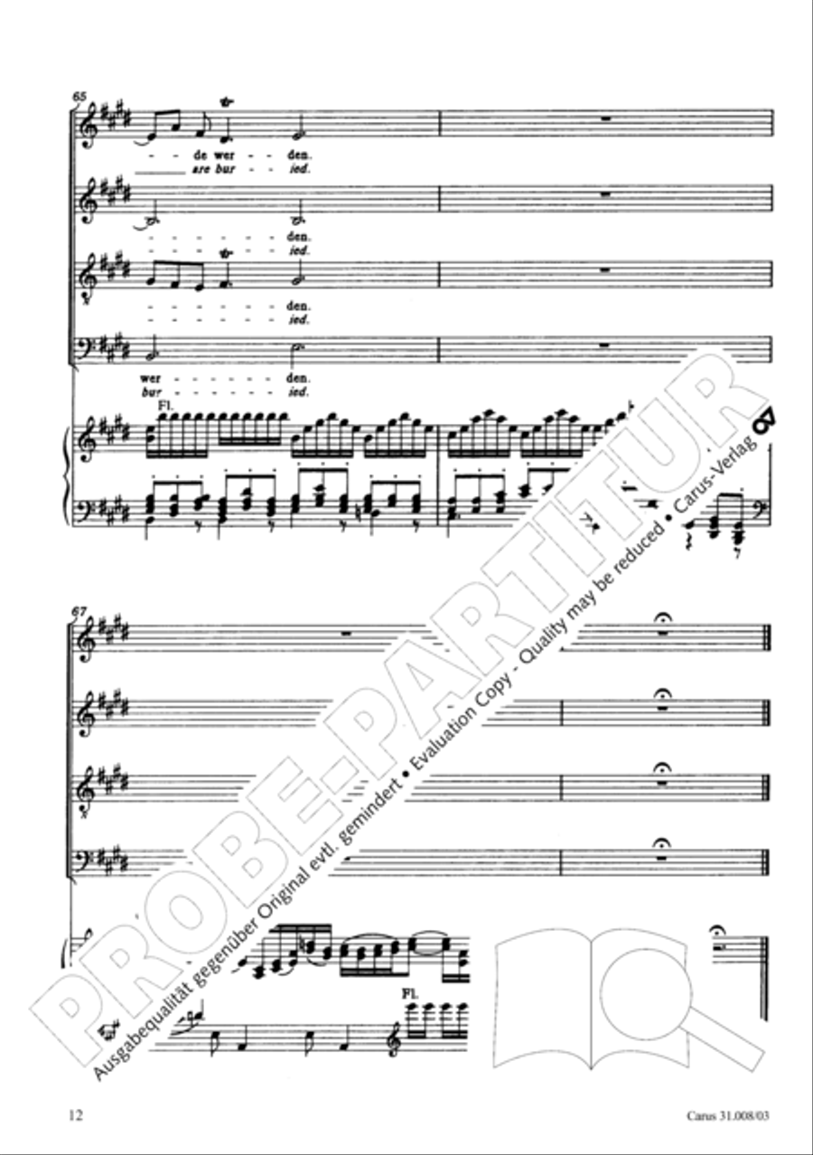O my God, when shall I perish (Liebster Gott, wenn werd ich sterben) 4-Part scores gallery preview page 17