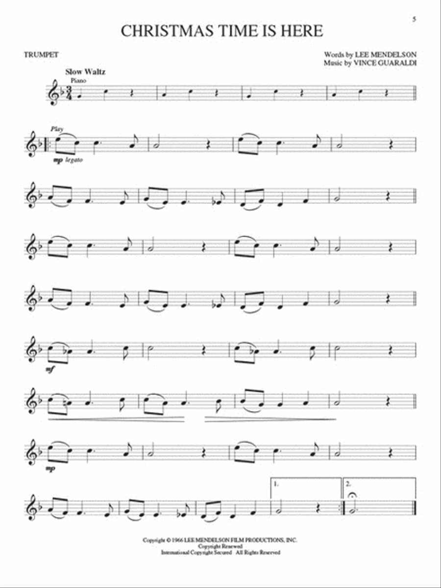 Peanuts™ Trumpet Solo scores gallery preview page 3