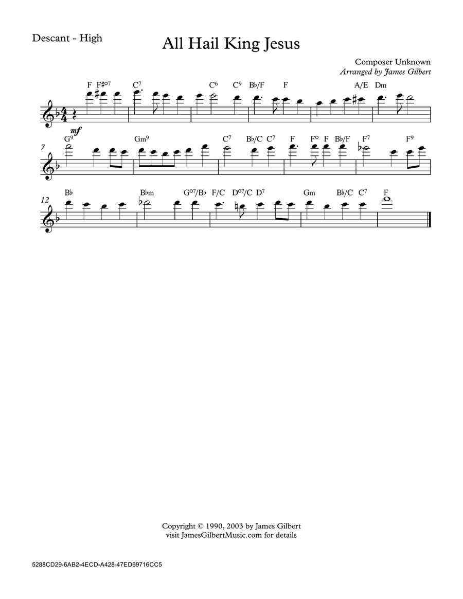 All Hail King Jesus Small Ensemble scores gallery preview page 6