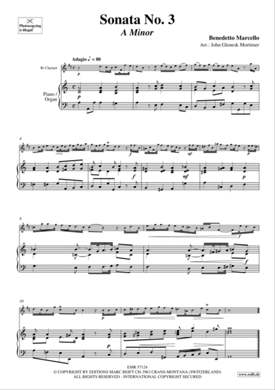 Sonata No. 3 Sonata No. 3 Clarinet Solo scores gallery preview page 4