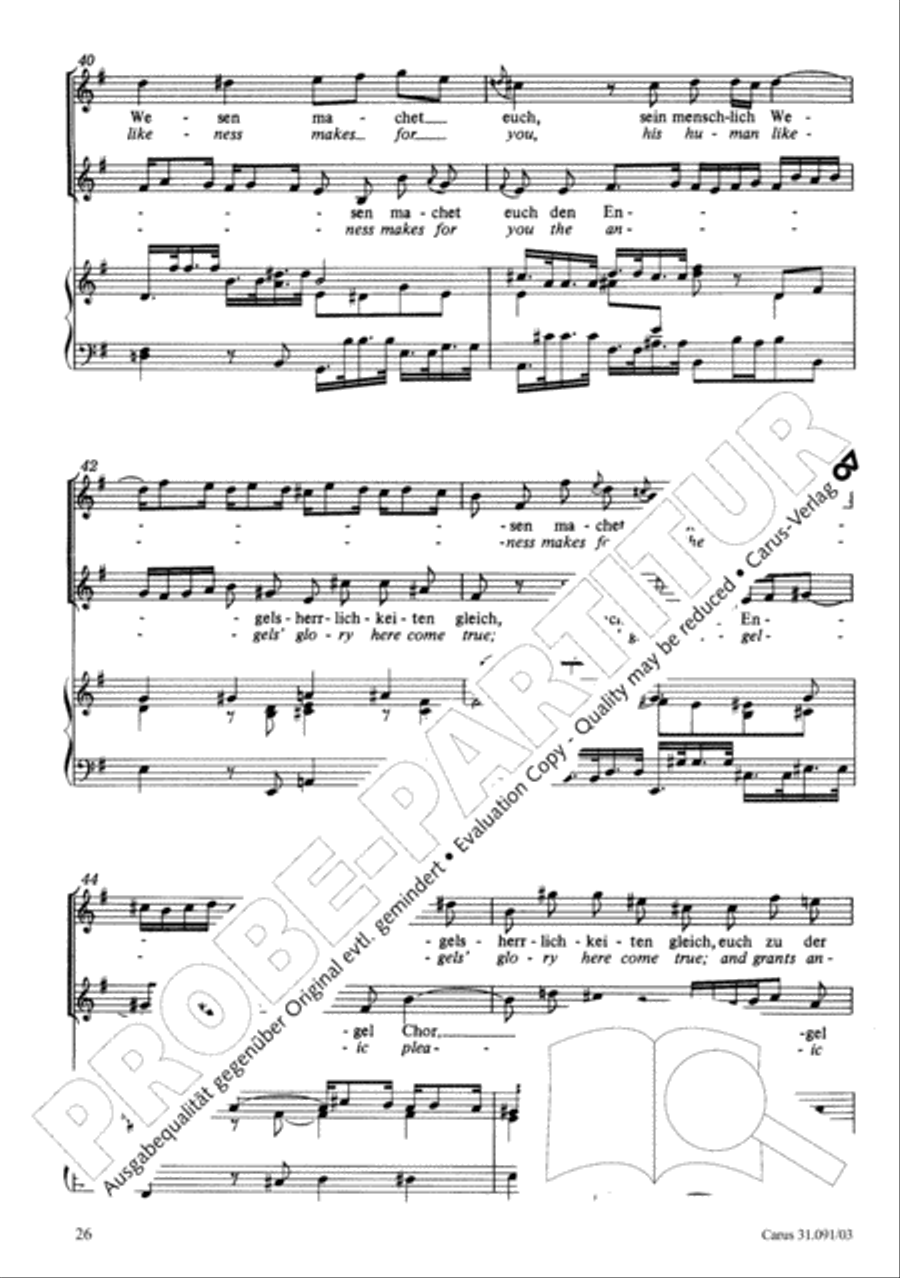 All praise to you, Lord Jesus Christ (Gelobet seist du, Jesu Christ) 4-Part scores gallery preview page 27