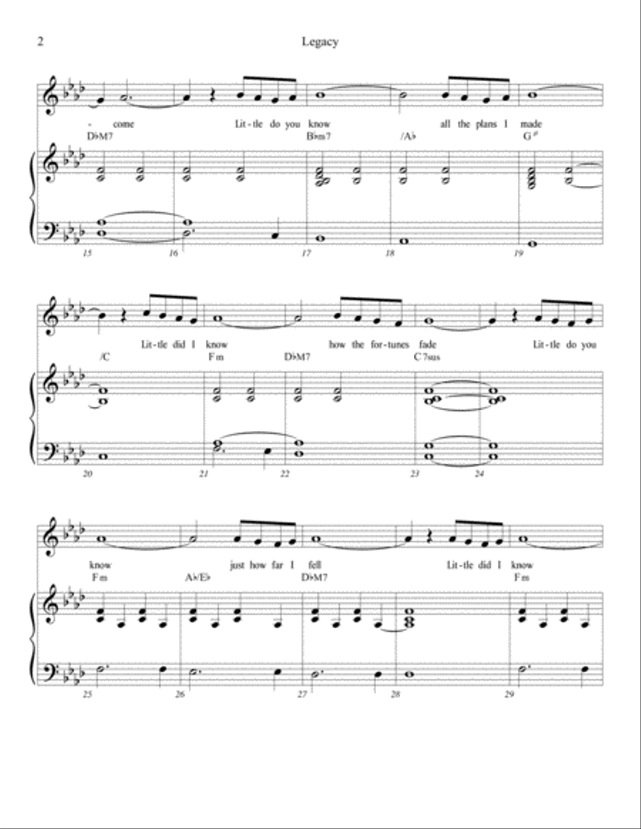 Legacy from the musical Ben & Jake Voice scores gallery preview page 2