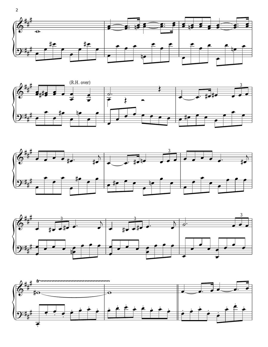 Pavane Piano Solo scores gallery preview page 2