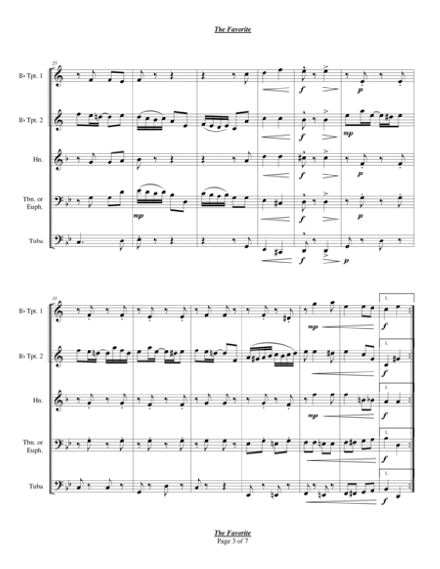 The Favorite Chamber Music scores gallery preview page 3