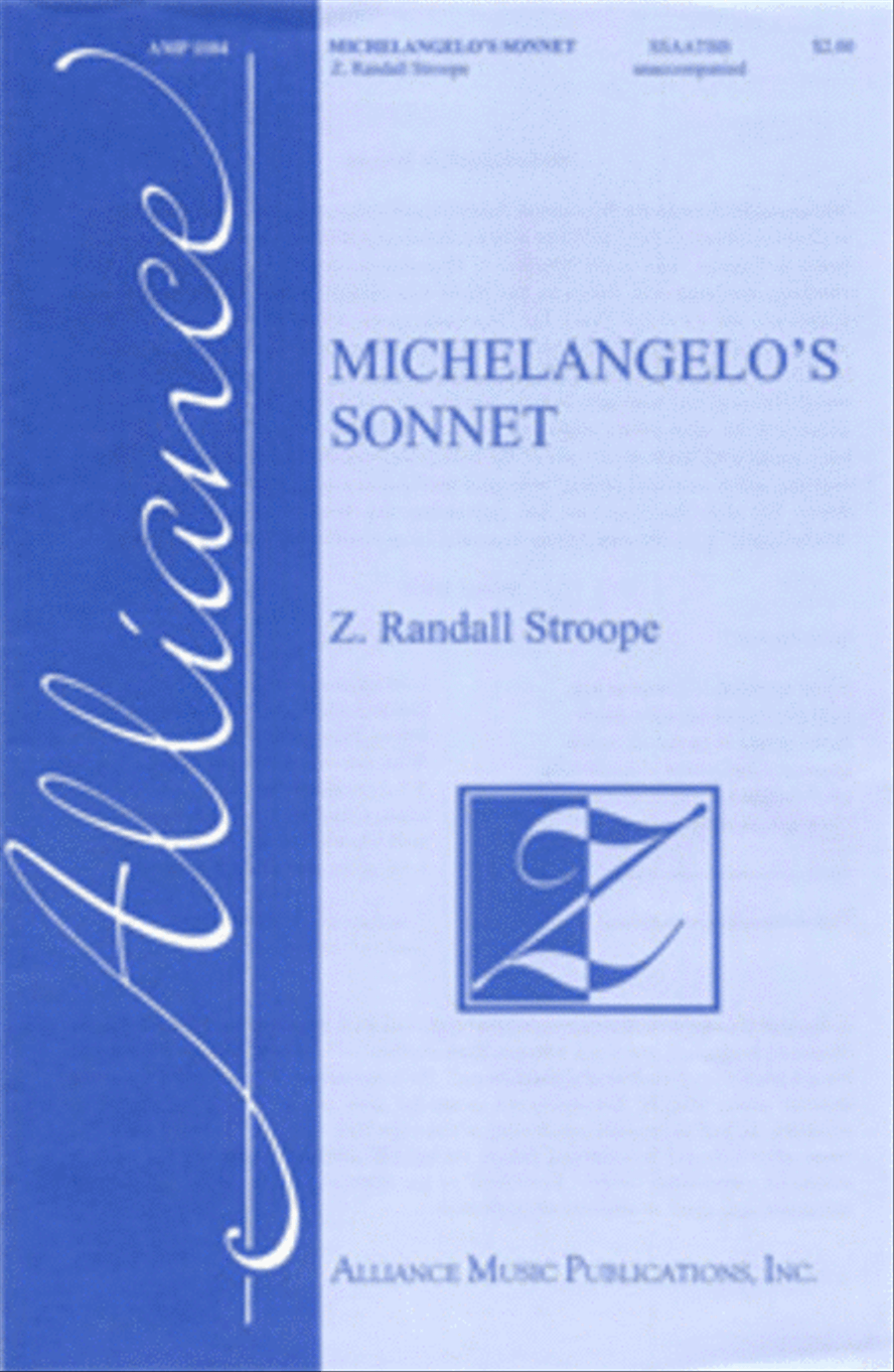 Michelangelo's Sonnet A Cappella scores gallery preview page 1
