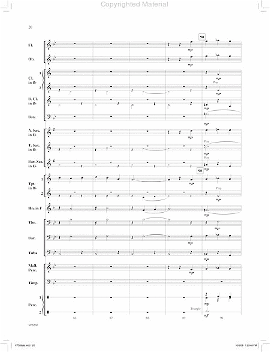 Selections from H.M.S Pianofore Concert Band scores gallery preview page 21