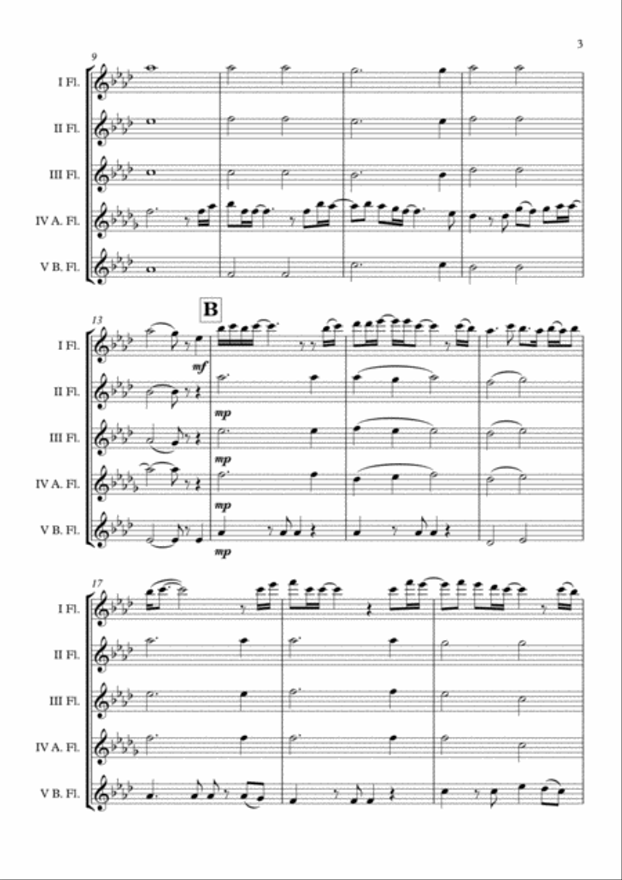 We Are The World Flute Choir scores gallery preview page 4