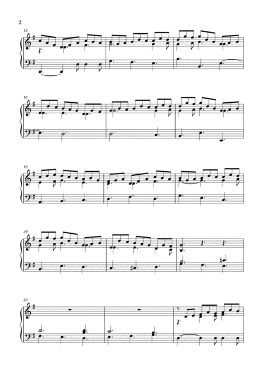 Bach - Jesus bleibet meine Freude for Piano Solo Piano Solo scores gallery preview page 2