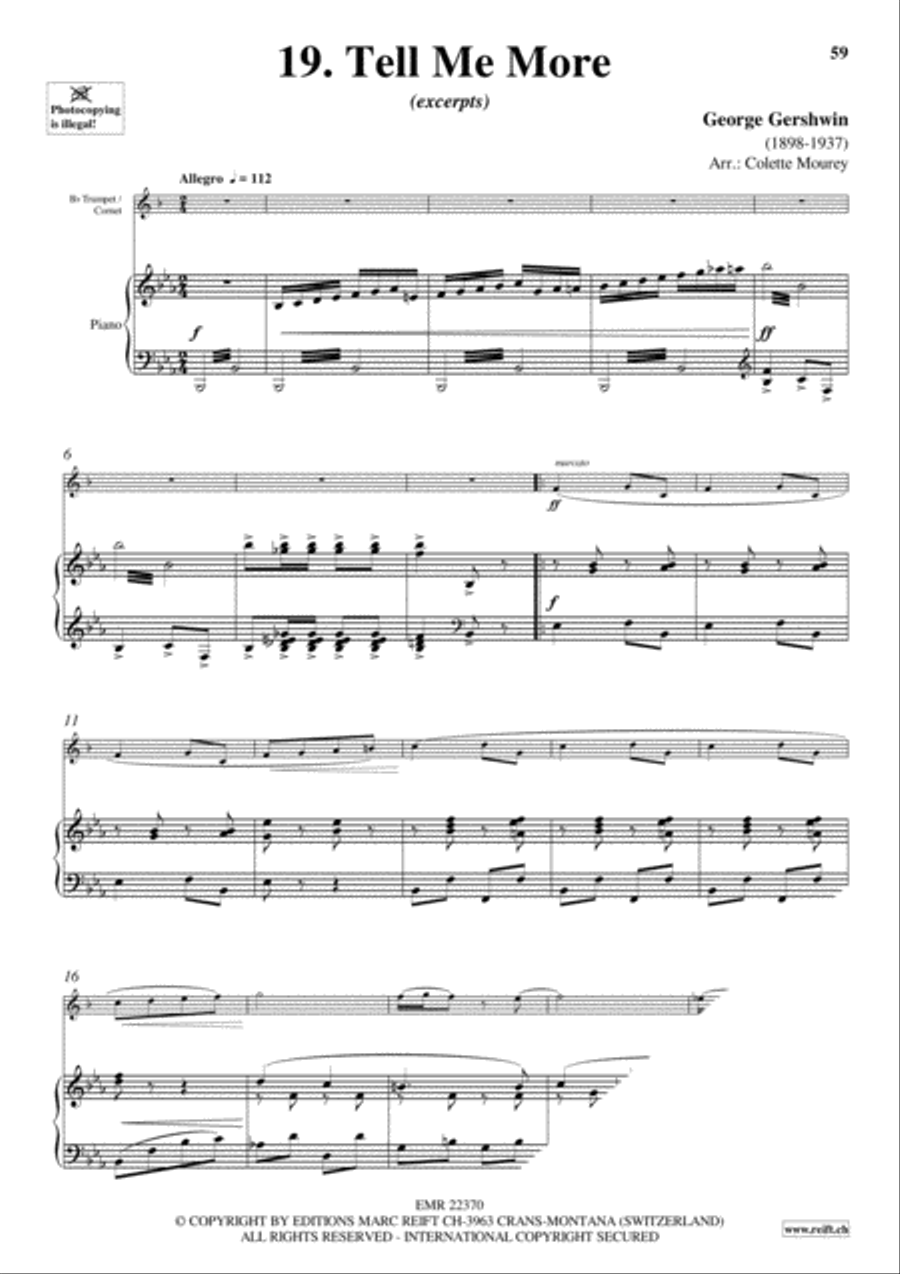 Gershwin 20 Greatest Hits Cornet scores gallery preview page 21