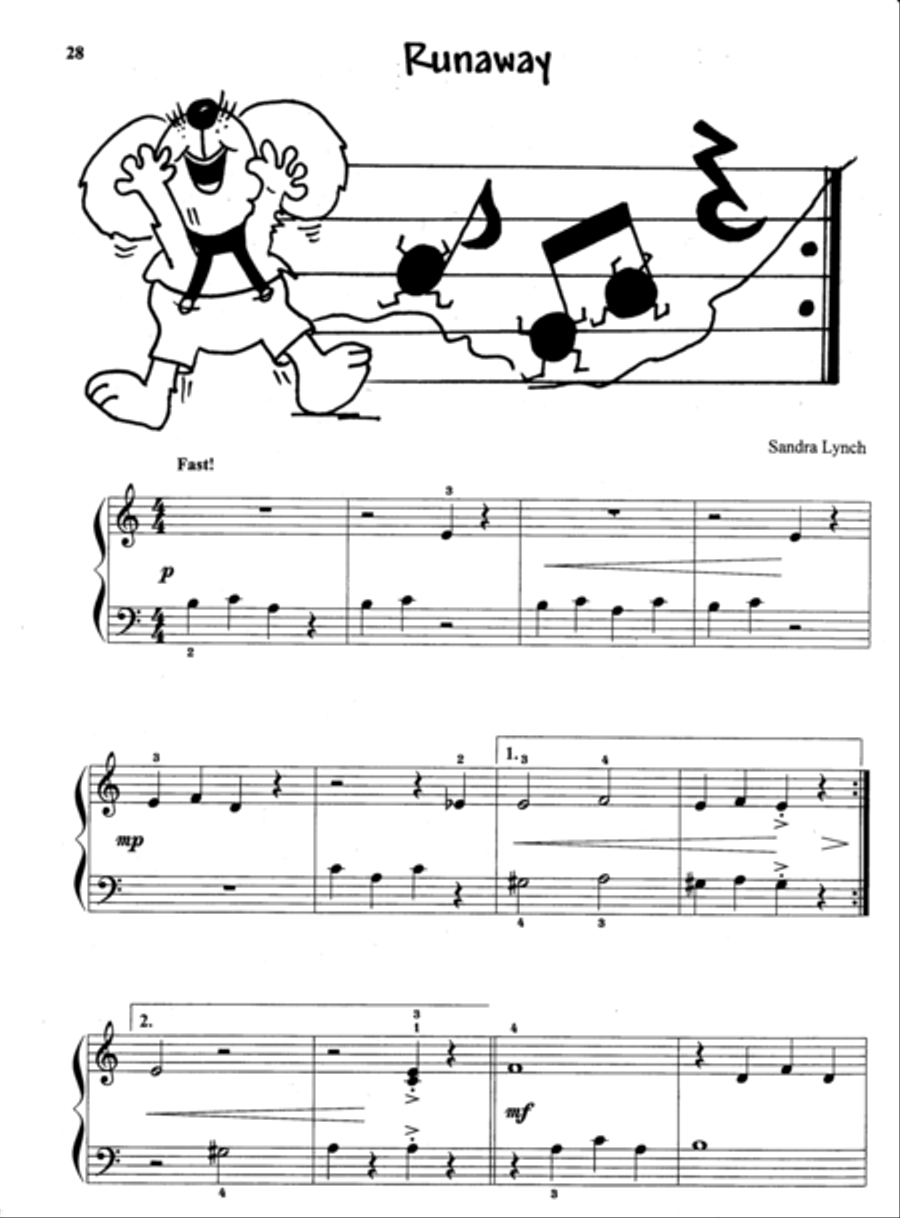 Runaway (with Teacher's Accompaniment) Runaway (with Teacher's Accompaniment) Easy Piano scores gallery preview page 1