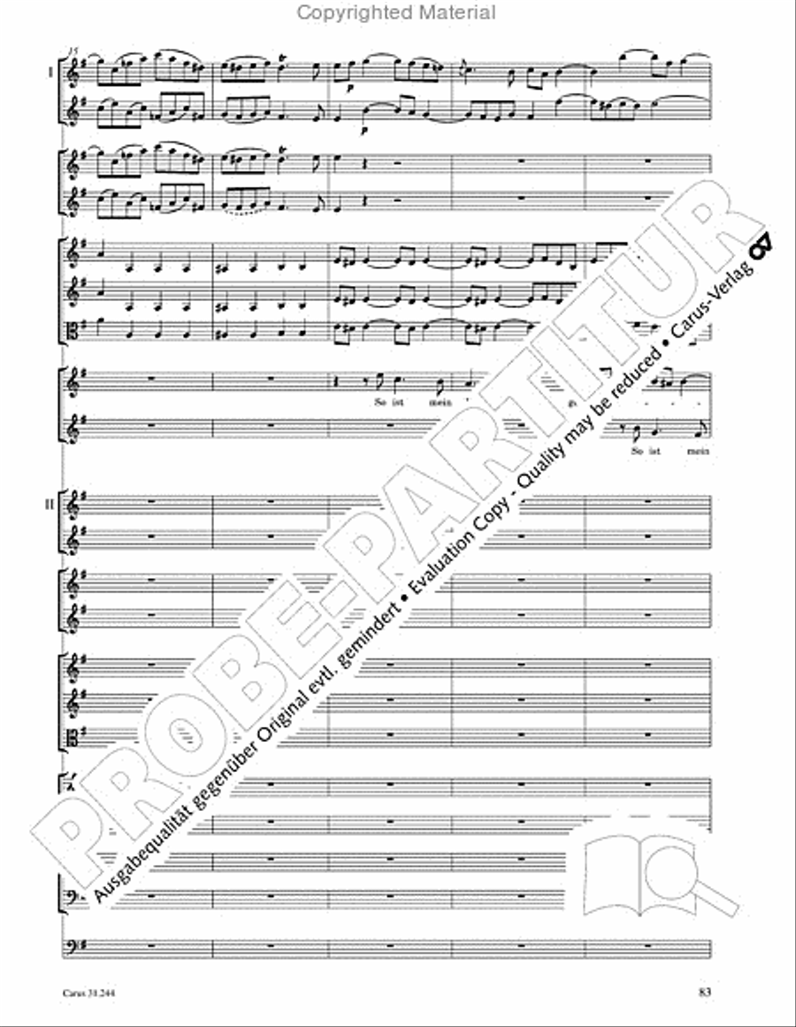 St. Matthew Passion (Matthaus-Passion) 4-Part scores gallery preview page 85