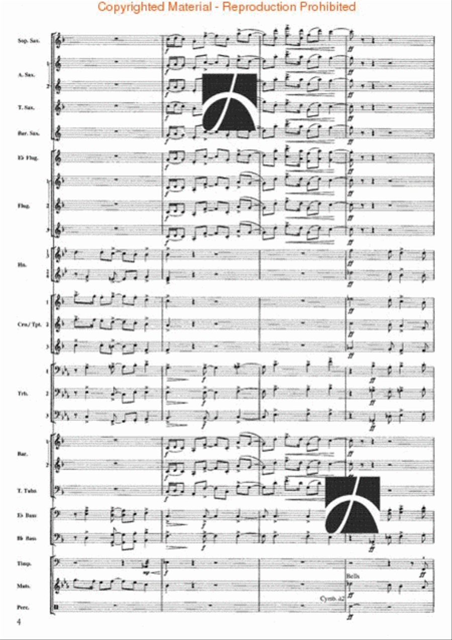 Firework Concert Band scores gallery preview page 3