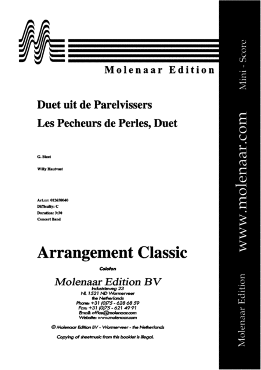 Duet uit de Parelvissers Concert Band scores gallery preview page 2