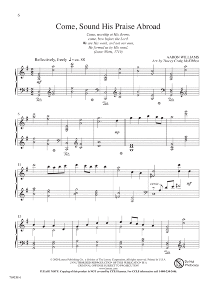 Make His Praise Glorious! Piano Solo scores gallery preview page 4