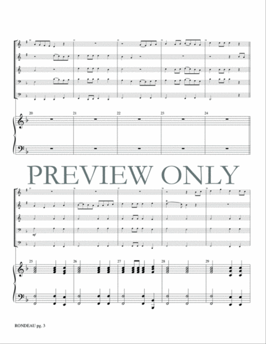 Rondeau Rondeau Brass Ensemble scores gallery preview page 5