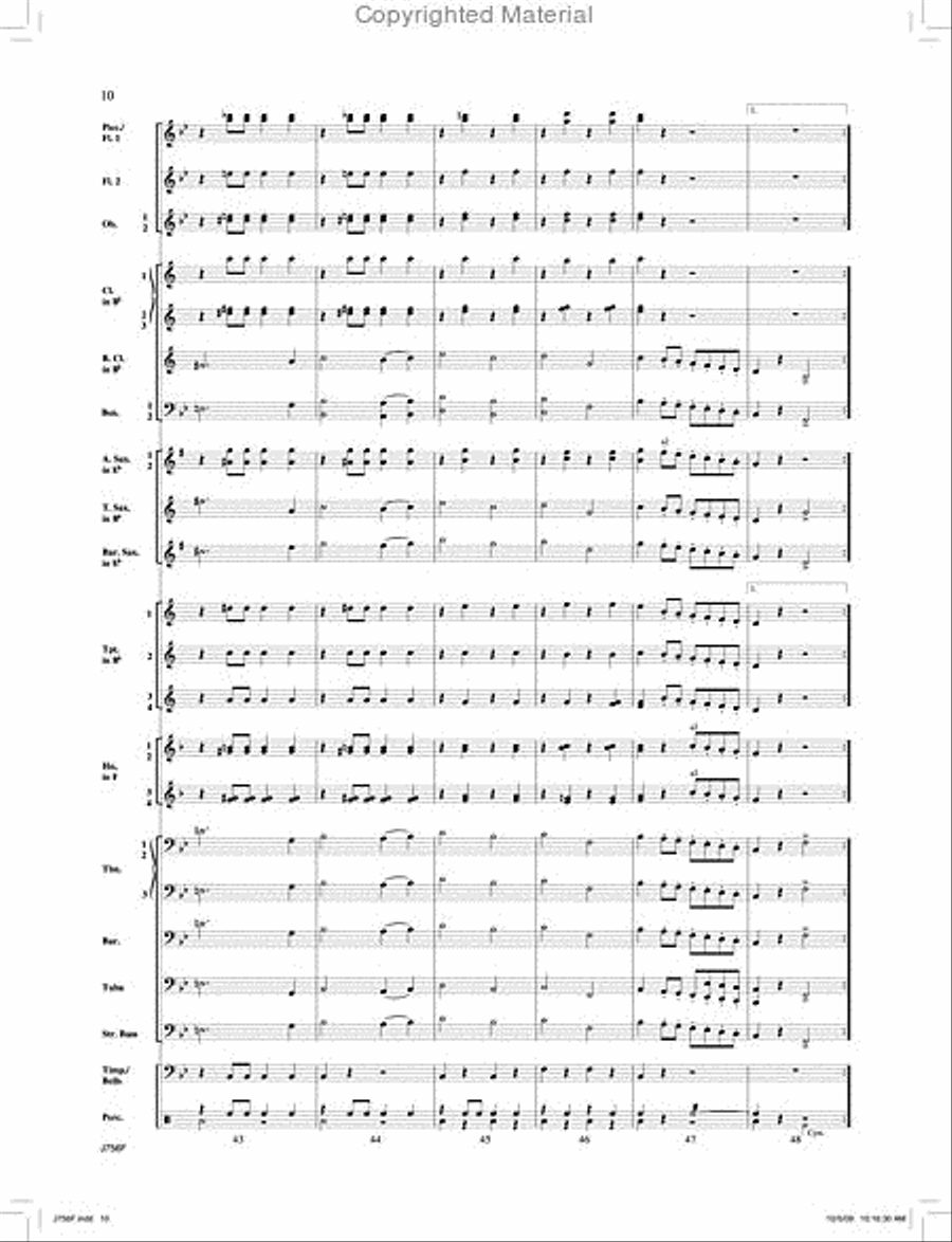 Entry of the Gladiators Concert Band scores gallery preview page 11
