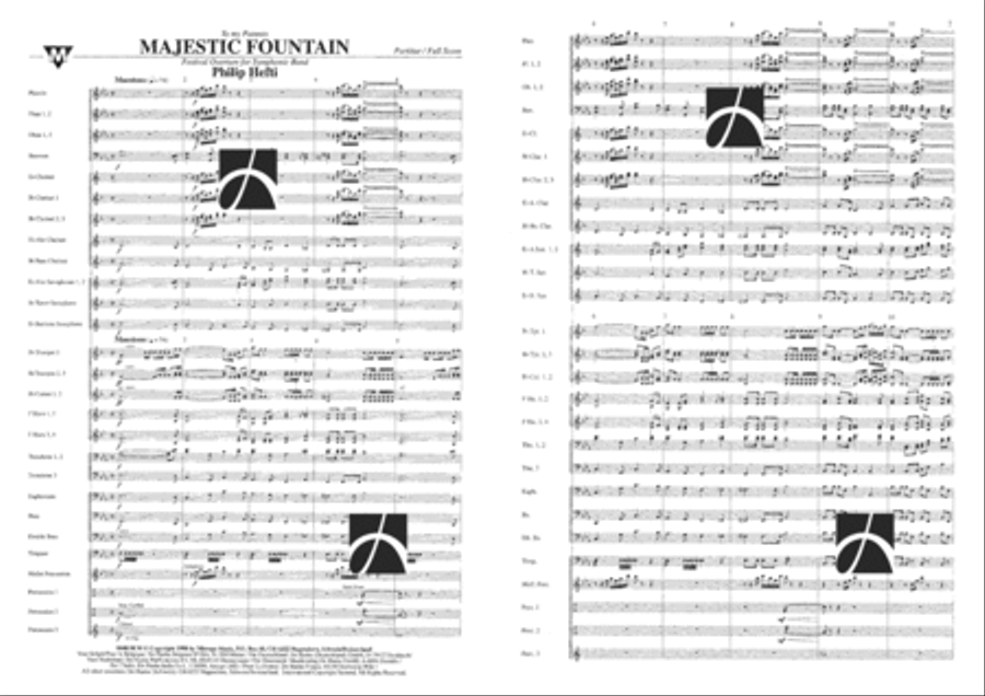 Majestic Fountain Majestic Fountain Concert Band scores gallery preview page 2