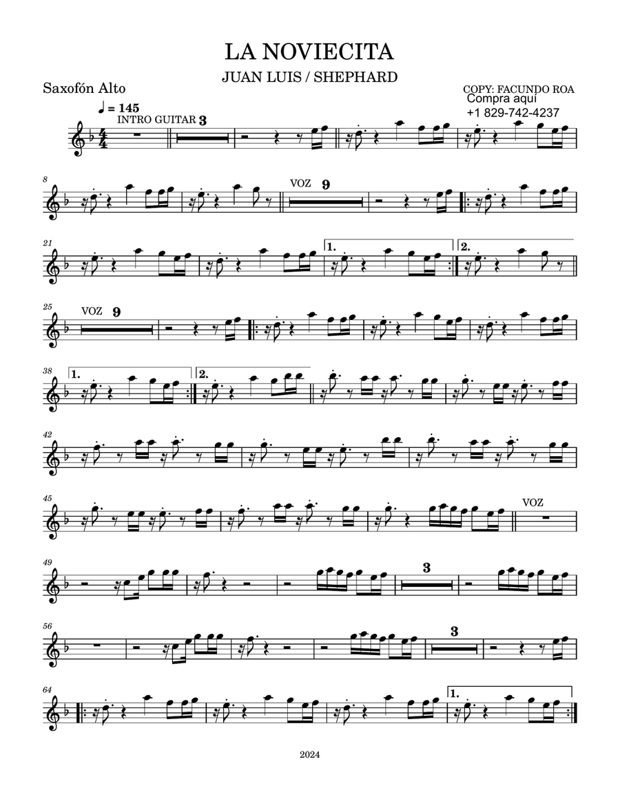 La noviecita Full Orchestra scores gallery preview page 1