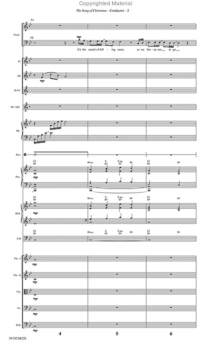 The Song of Christmas - Orchestral Score and CD with Printable Parts image number null