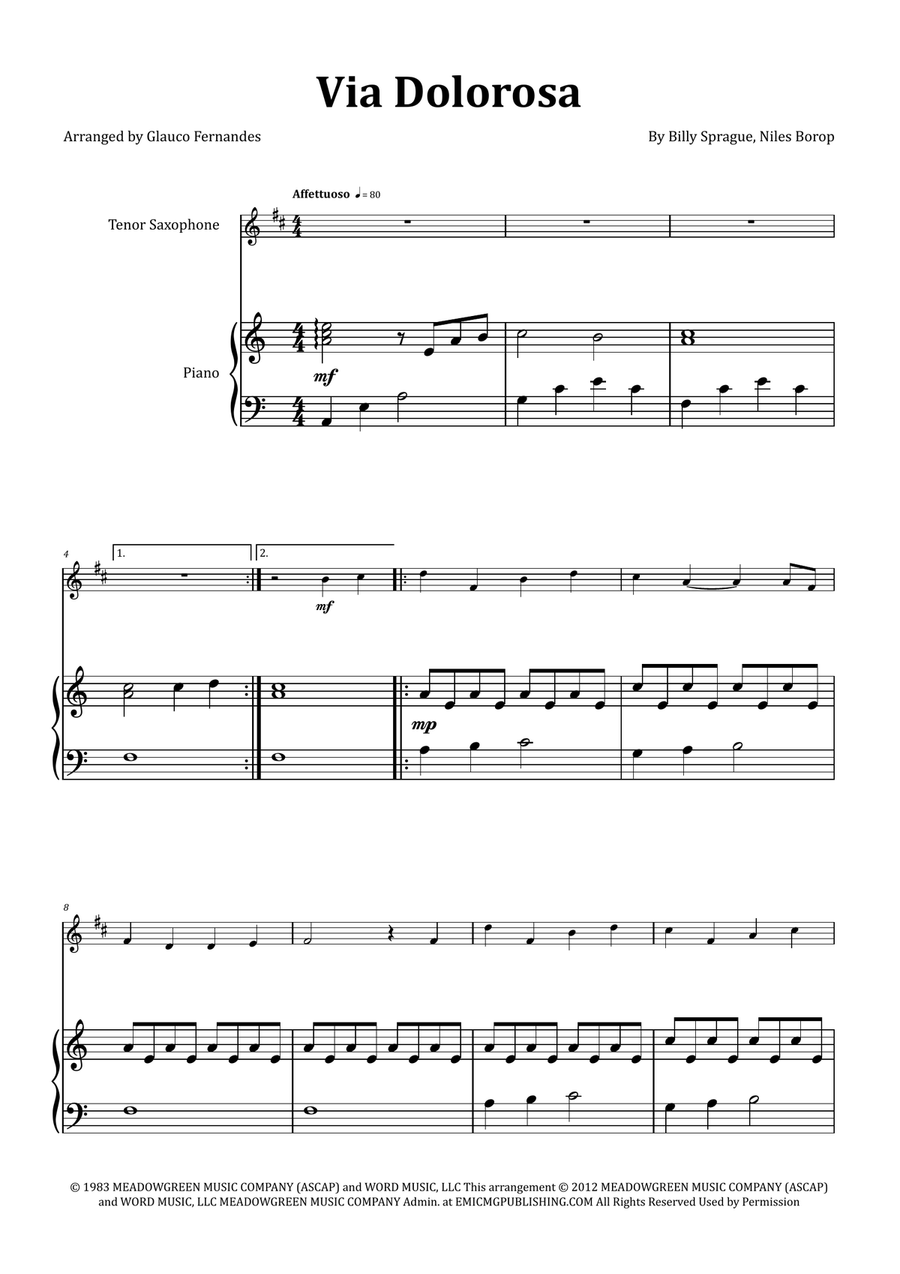 Via Dolorosa Chamber Music scores gallery preview page 1
