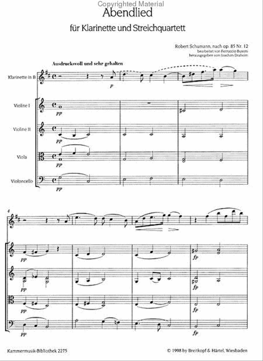 Evening Song Op. 85 No. 12 Score scores gallery preview page 2