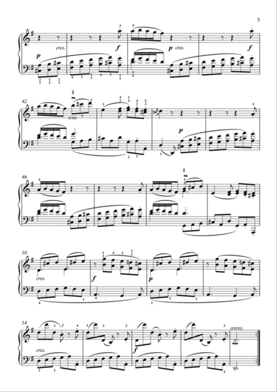 Scarlatti-Sonata in G-Major L.287 K.494(piano) Piano Solo scores gallery preview page 4