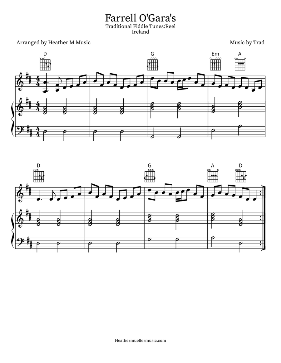 Farrell O'Gara's Violin Solo scores gallery preview page 1