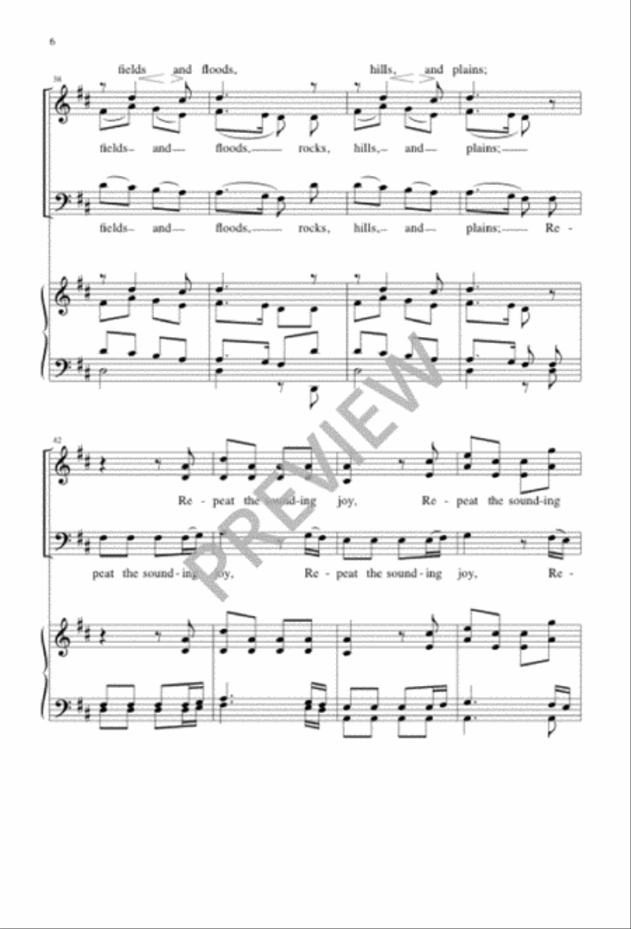 Joy to the World 4-Part scores gallery preview page 6