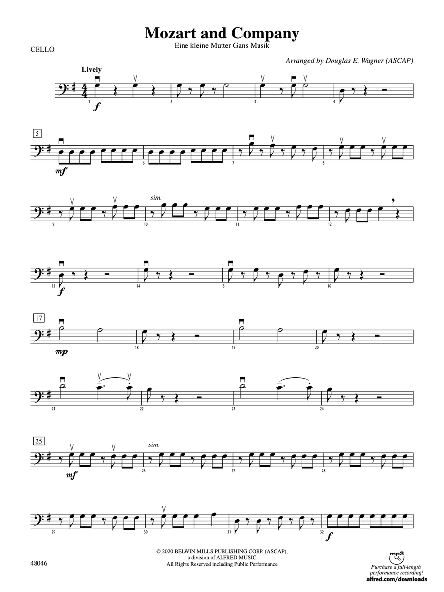 Mozart and Company: Cello
