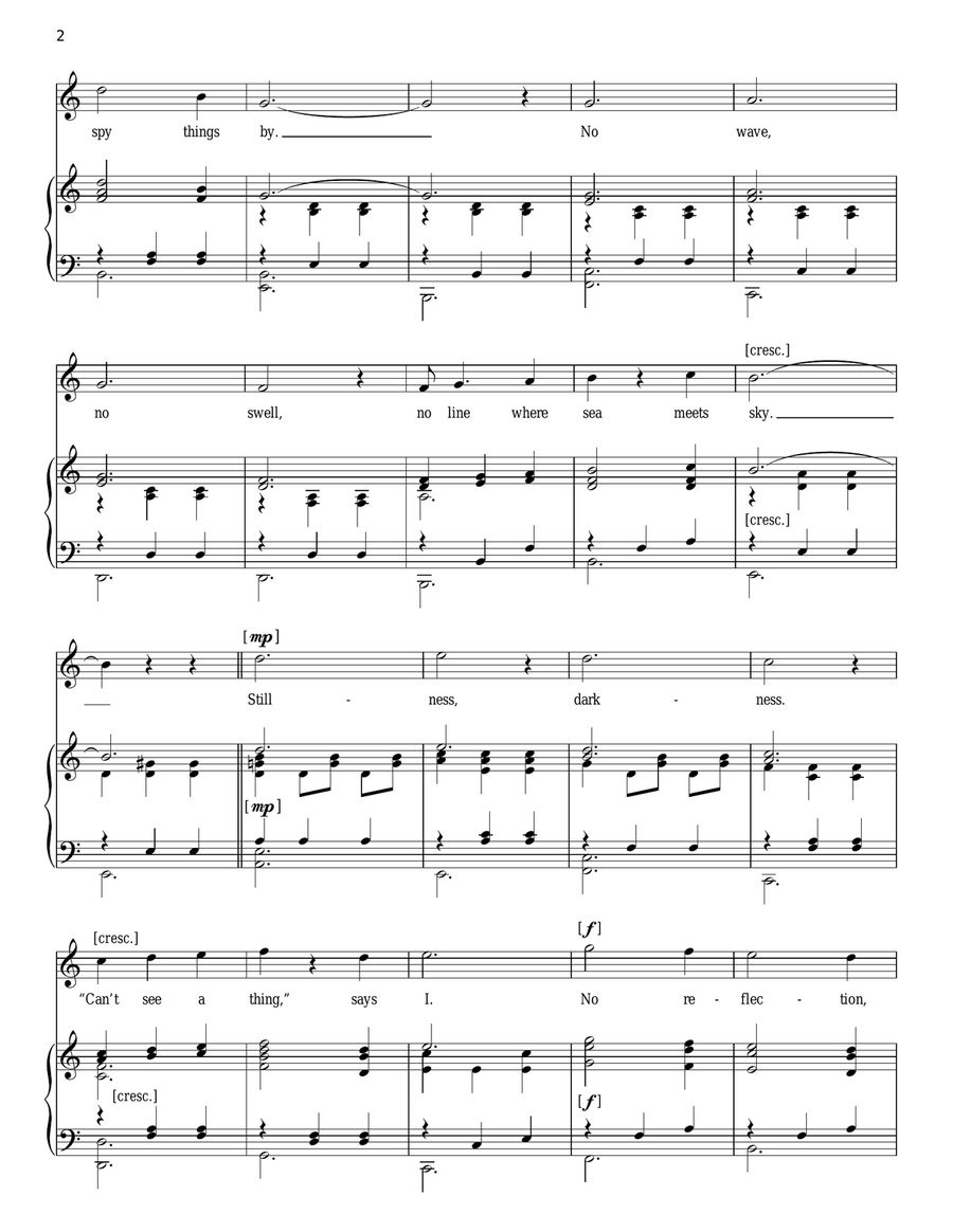 No Moon Piano, Vocal scores gallery preview page 2