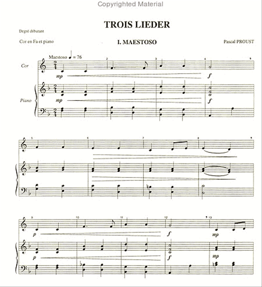 Lieders (3) Horn scores gallery preview page 2