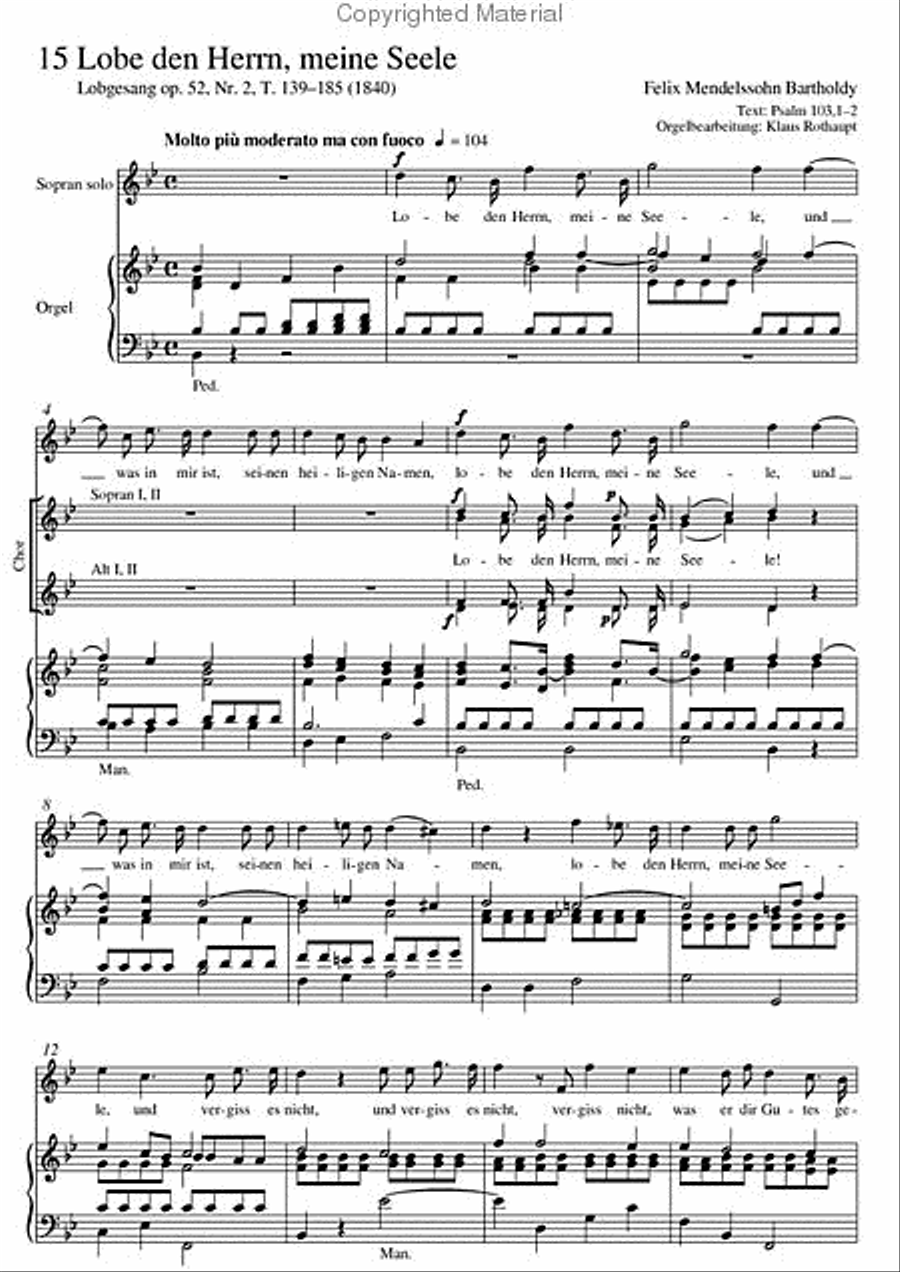 Choral collection Mendelssohn Choir scores gallery preview page 4
