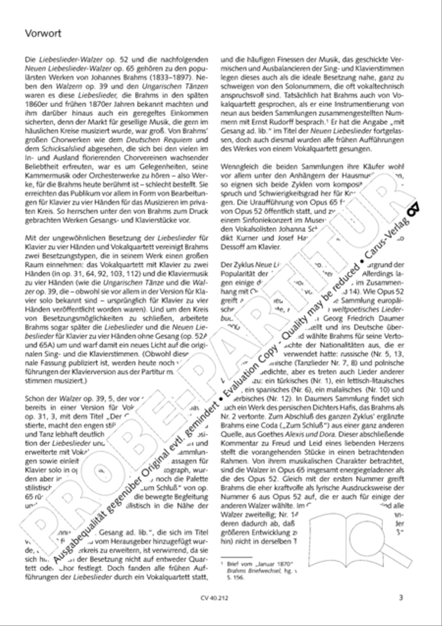 Neue Liebeslieder-Walzer, Op. 65 Choir scores gallery preview page 4