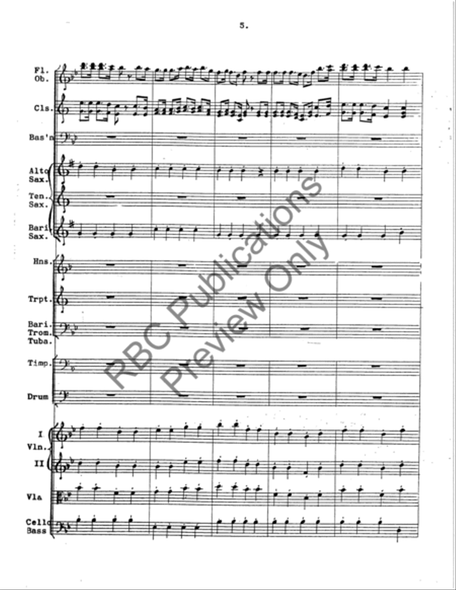 Battle Hymn Of The Republic Orch Full Orchestra scores gallery preview page 7