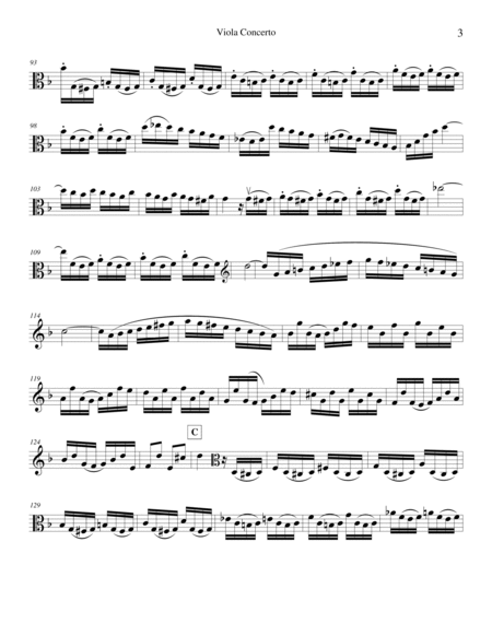 Viola Concerto in D Minor, Set of Parts